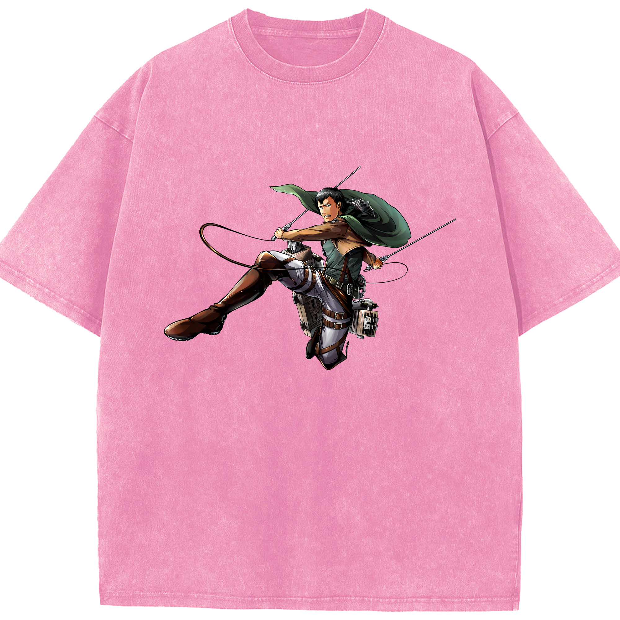 （画像用） 進撃の巨人 ベルトルト・フーバー Attack on Titan Bertholdt Hoover 綿100% ヴィンテージ風 半袖Tシャツ（フロントプリント）